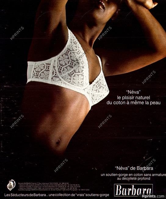Barbara (Lingerie) 1975 Lace Bra — Advertisement