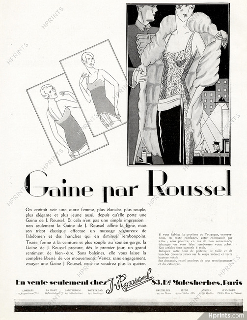J. Roussel (Girdles) 1929 Gaine