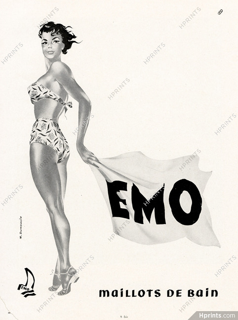 Emo (Swimwear) 1952 Pin-up, R.Dumoulin