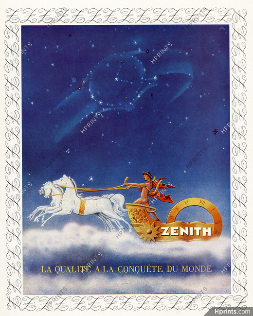 Zenith (Watches) 1946 Classical Antiquity, Horses