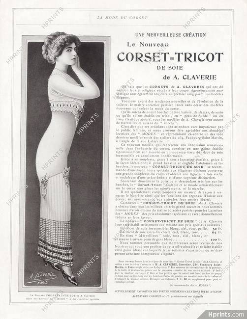 Claverie (Corsetmaker) 1912 "Fourreau-tricot"