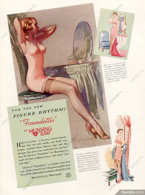 Foundettes by Munsingwear (Lingerie) 1937 Pantie Girdle