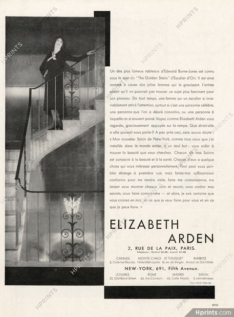 Elizabeth Arden 1930 The Golden Stairs