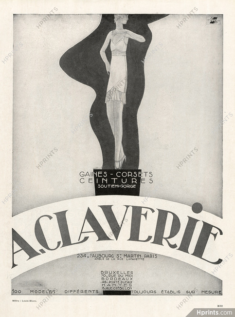 A. Claverie (Lingerie) 1930 Renéburel, Girdle