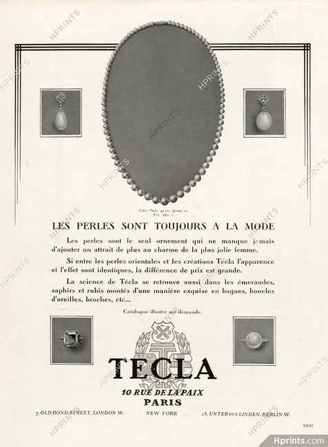 Técla (Pearls) 1930