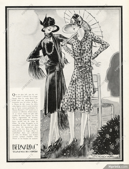 Bernard & Cie 1928 Paul Scavone, Summer Dress, Umbrella