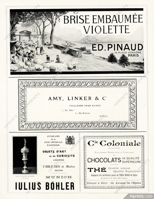 Pinaud (Perfumes) 1906 "Brise embaumée, violette"