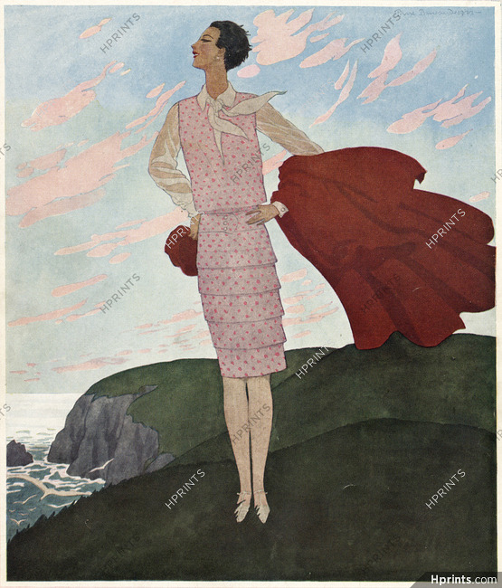 Jacques Brissaud 1927 Vogue Cover Illustration