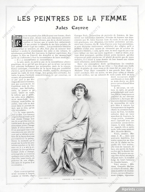 Jules Cayron 1912 Comtesse J. de Lubersac