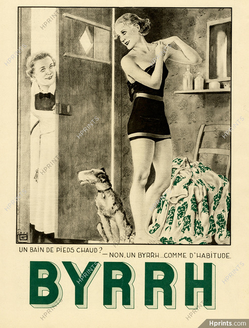Byrrh 1932 Fox Terrier Dog, Léonnec