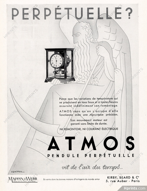 Atmos 1933 Pendulum Henchoz Jaeger-leCoultre