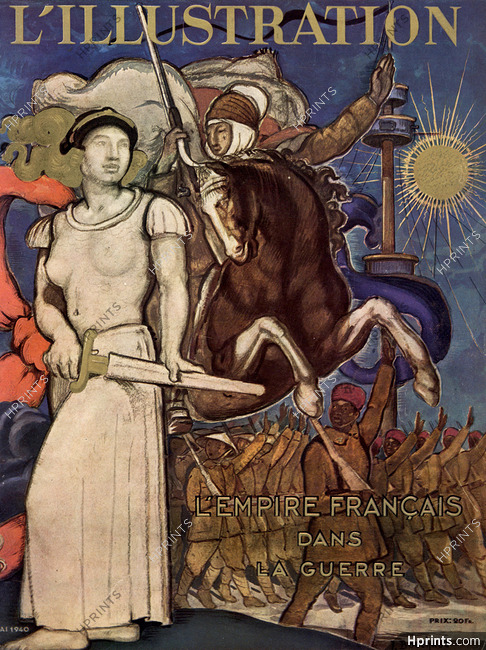 J. Bouchaud 1940 L'Empire Français dans la guerre, L'Illustration cover