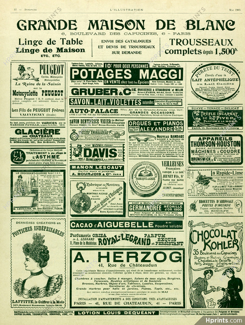 Kohler 1903 — Food — Advertisement