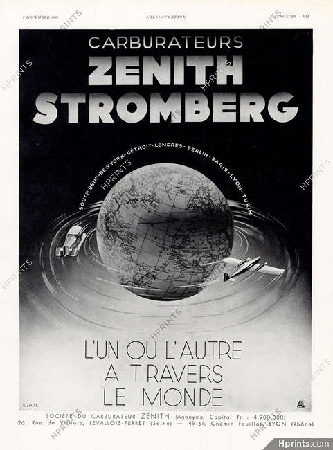 Zenith-Stromberg (Carburetors) 1935