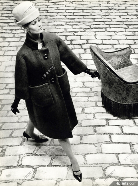 Roberto Capucci 1962 Manteau en lainage, Photo de Vassal