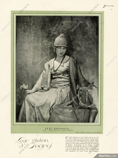 Mme Rivoire en Danseuse Chinoise 1923 Chinese, Photo De Meyer