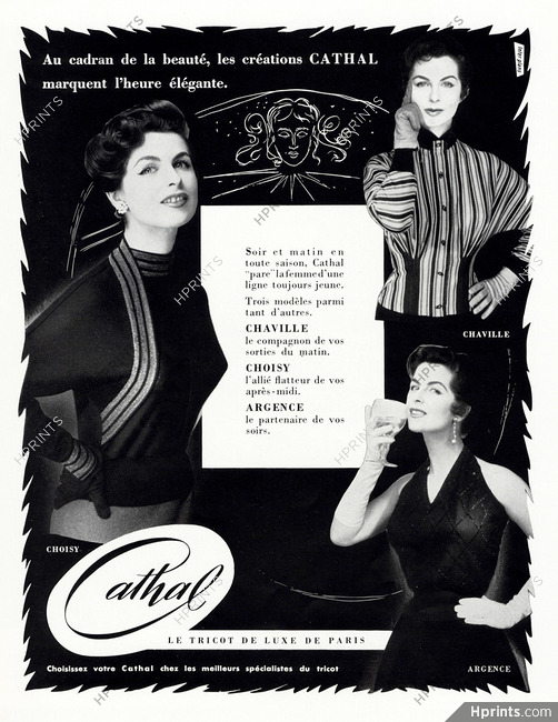 Cathal (Clothing) 1954 Tricots de luxe