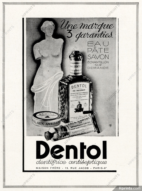 Dentol 1938 Vénus De Milo