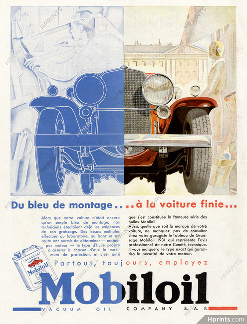 Mobiloil 1931 Vacuum Oil Company