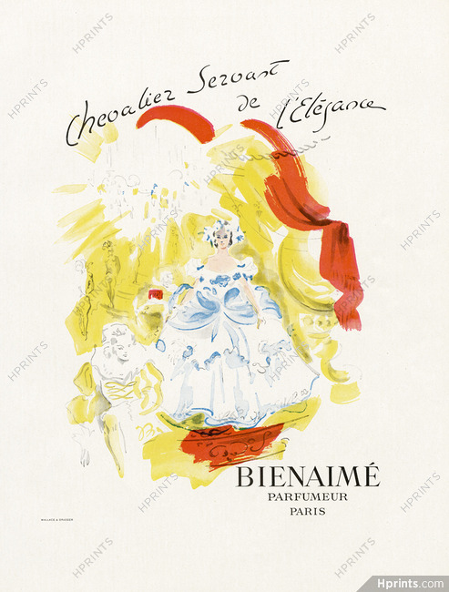 Bienaimé (Perfumes) 1946 Chevalier Servant de L'Elégance (L)