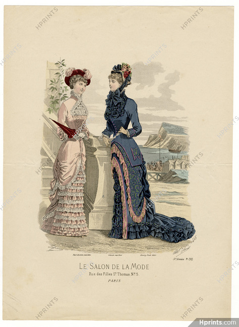 Le Salon de la Mode 1880 N°465 5ème année Pl.30