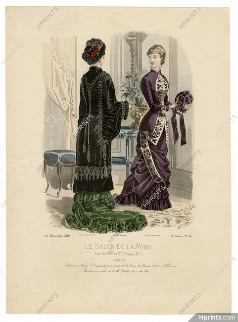 Le Salon de la Mode 1880 N°481 5ème année Pl.46