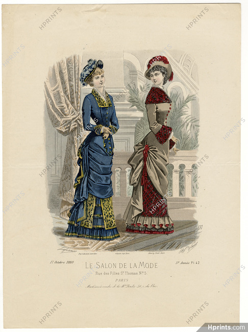 Le Salon de la Mode 1880 N°477 5ème année Pl.42