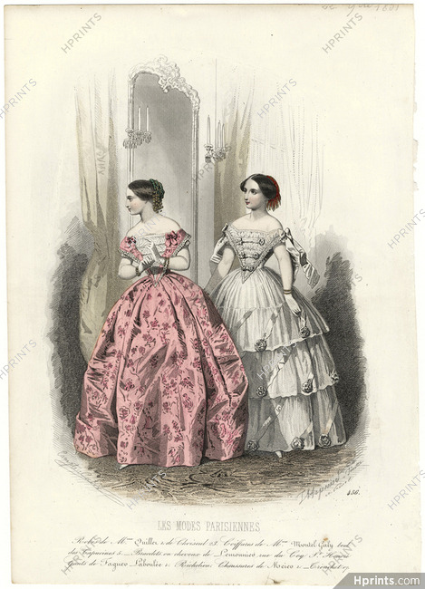 Les Modes Parisiennes 1851 N°456 Compte-Calix