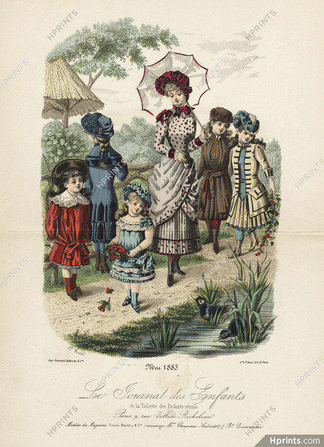 Le Journal des Enfants - Mai 1883 Children Costumes, Alice Huard