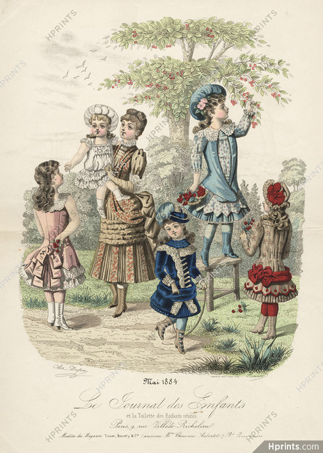 Le Journal des Enfants - Mai 1884 Children Costumes, Huard-Alice Dupin