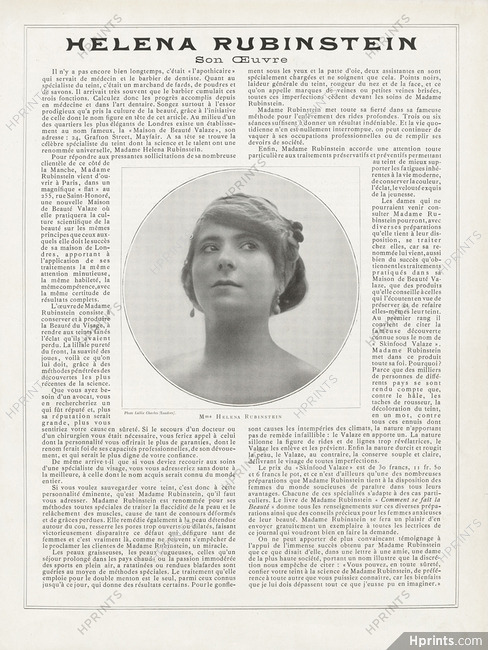 Helena Rubinstein 1912 Career...Portrait