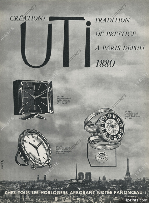 UTI (Pendulettes) 1961 Tour Eiffel, Paris