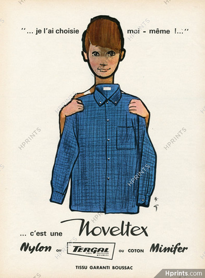 Noveltex (Men's Clothing) 1961 René Gruau