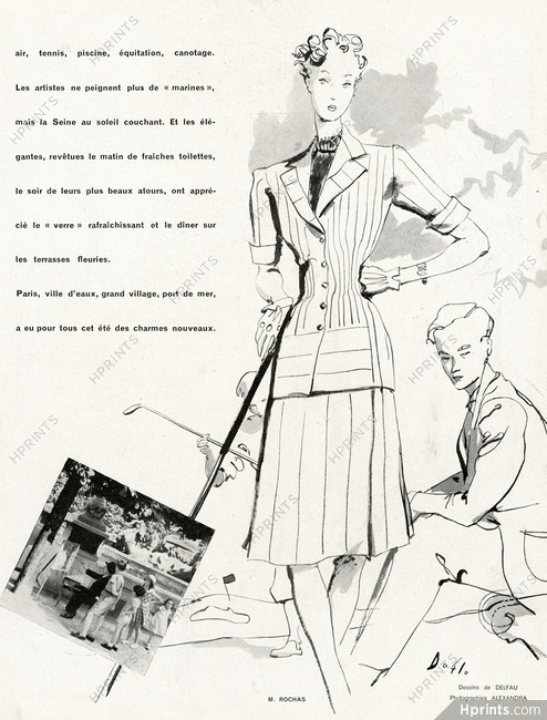 Marcel Rochas 1941 Golf, Delfau