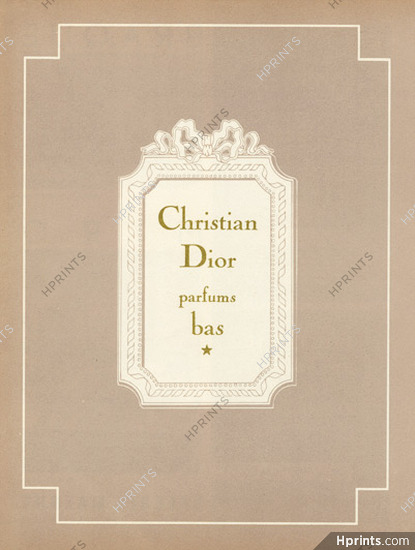 Christian Dior (Perfumes & Stockings) 1955