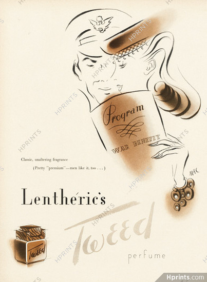 Lenthéric (Perfumes) 1943 Tweed