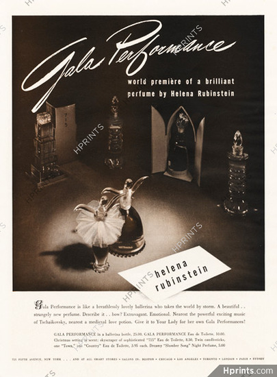 Helena Rubinstein (Perfumes) 1940 Gala Performance, Ballerina bottle