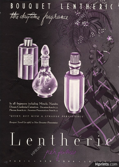 Lenthéric (Perfumes) 1940 Tweed, Shanghaï, MAC
