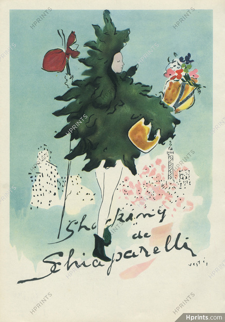Schiaparelli (Perfumes) 1945 Marcel Vertès, Shocking
