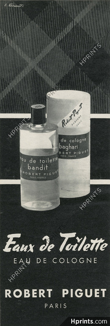 Robert Piguet (Perfumes) 1956 Bandit, Baghari, Louis Ferrand