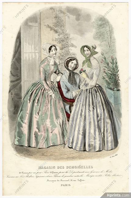 Magasin des Demoiselles 25 Juin 1849, Anaïs Toudouze, Toilettes de promenade (soie), Toilette d'intérieur