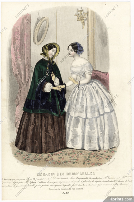 Magasin des Demoiselles 25 Novembre 1851, Anaïs Toudouze, Toilettes de ville, de soirée