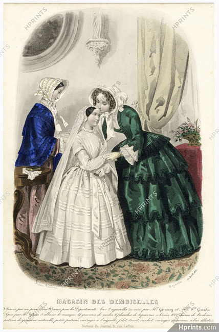 Magasin des Demoiselles 25 Avril 1852, Anaïs Toudouze, Toilettes de première communiante, de jeune fille, de dame
