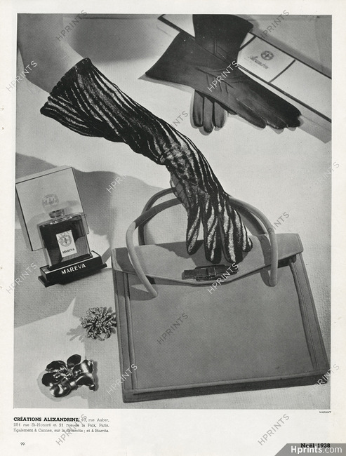 Alexandrine (Gloves) 1938 Handbag, Mareva Parfum