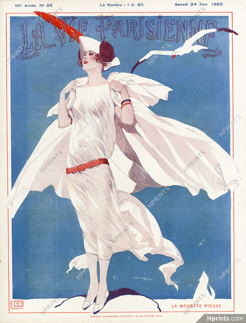 Georges Léonnec 1922 La Mouette Rieuse, La Vie Parisienne cover