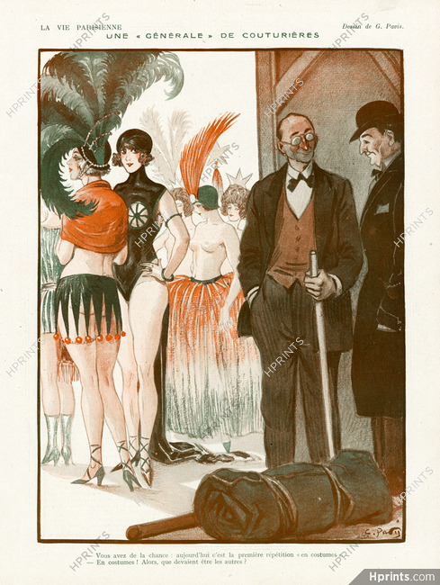Georges Pavis 1922 Une Générale de Couturières, Music-Hall Costumes