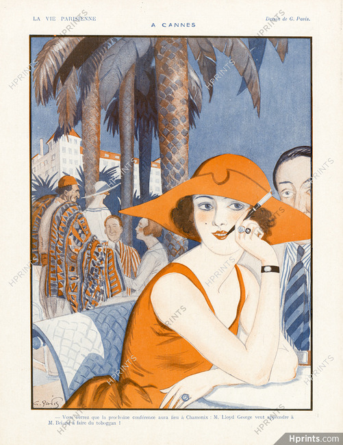 Georges Pavis 1922 À Cannes, Cigarette Holder, Jewels
