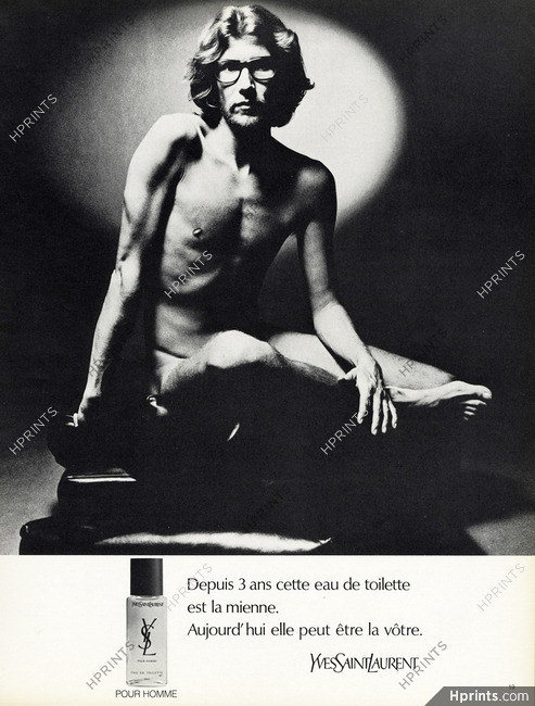 Yves Saint-Laurent 1971 Pour Homme, Photo Helmut Newton