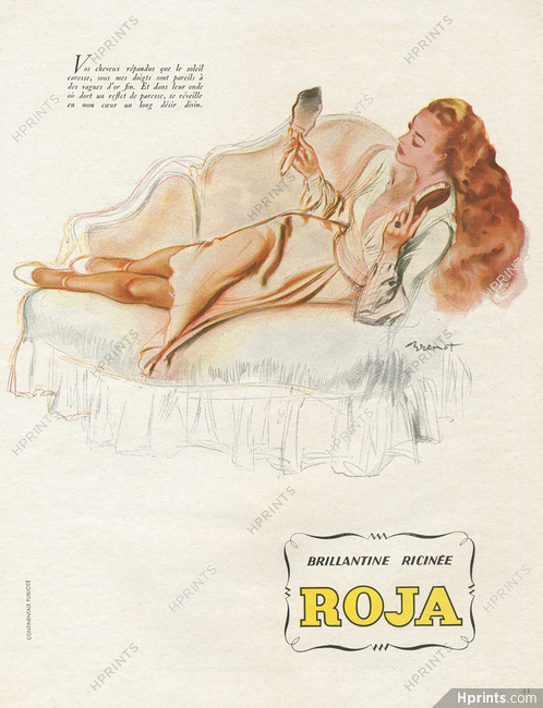 Brillantine Roja 1947 Hairstyle, Brénot