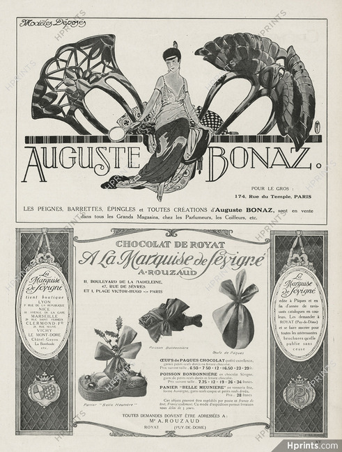 Auguste Bonaz (Combs) 1919 Marcel Fromenti, Art Nouveau Style